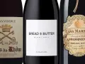 Tre röda viner: Jean Vidérues Côtes-du-Rhône, Bread & Butter Pinot Noir och Casa Marzoni Appassimento. Så här kan vin kallas.