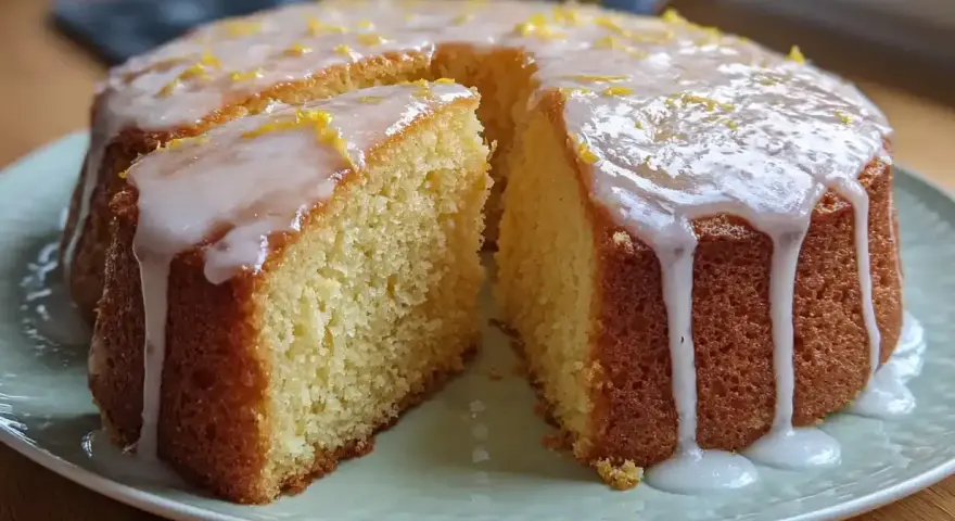 En saftig sockerkaka med glasyr och citronskal, perfekt för fikat. Ett enkelt sockerkaka recept att prova.